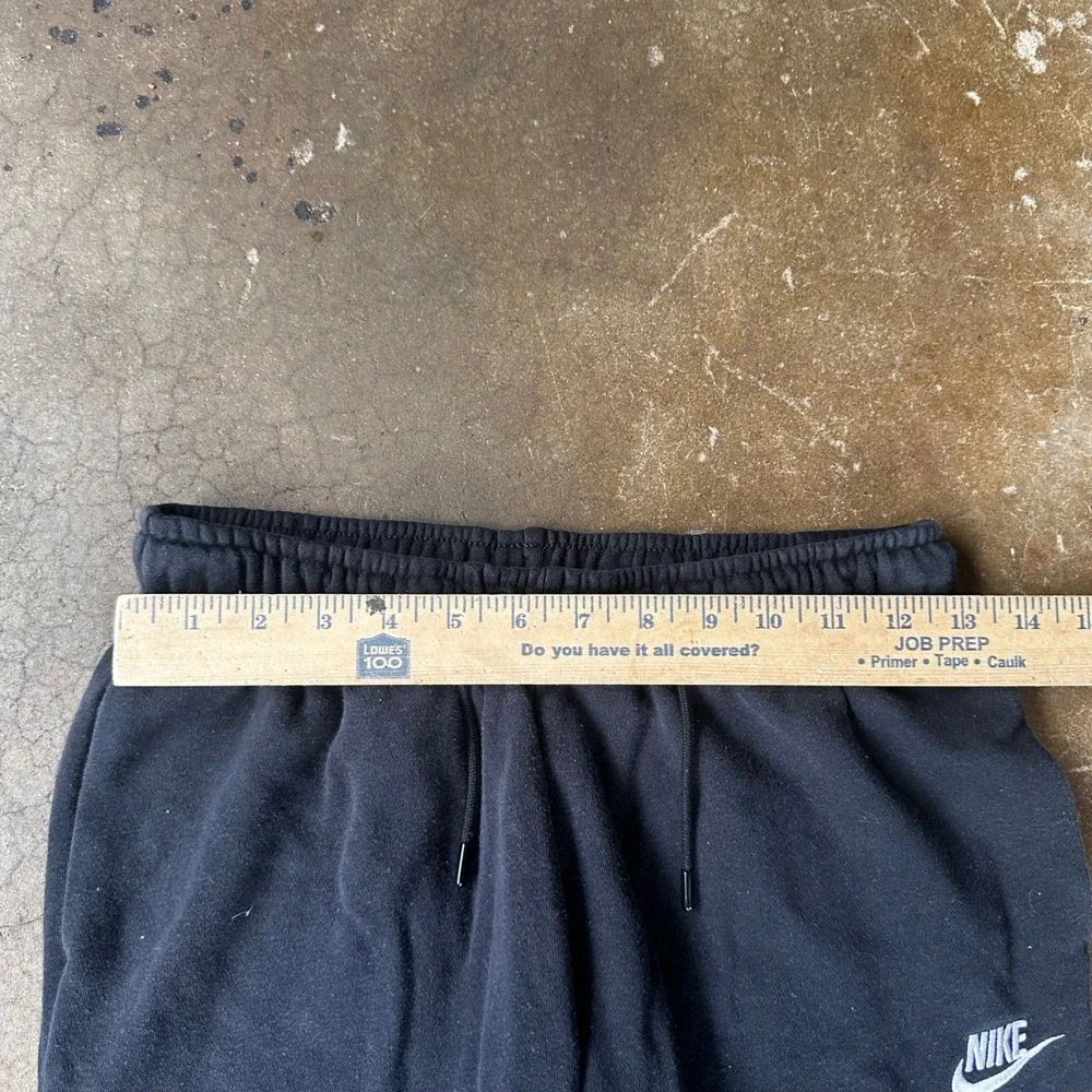 Nike Joggers Mens Small Black Fleece Sweatpants Embroidered Logo